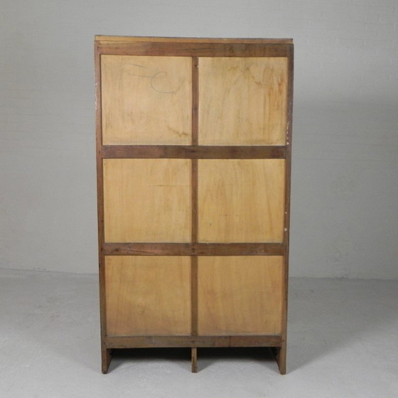 Image 1 of Eichenschrank mit Rollläden und 2 Rollläden, 148 cm hoch, 1950er Jahre