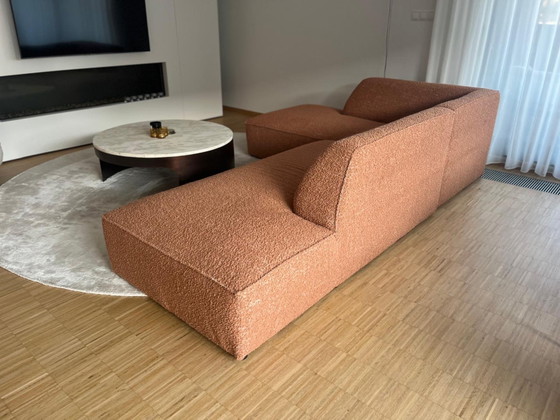 Dôme Deco CALI Divano L – Terracotta – 275 × 180 cm – Divani 3 posti, Tessile (photo 2 of 11)