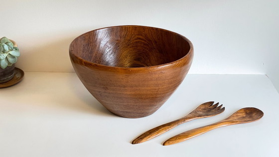 Image 1 of Insalatiera vintage scandinava XL in teak