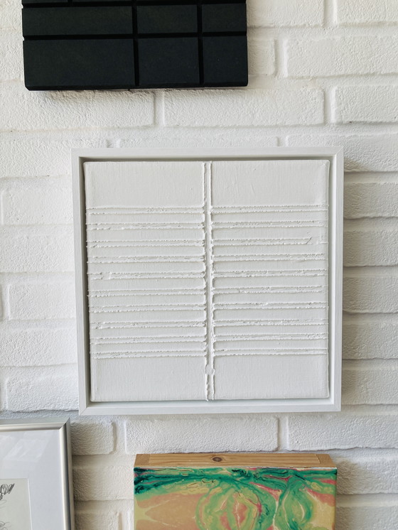 Image 1 of Jan Hendriks - White Abstract 3D Artwork - 18 01