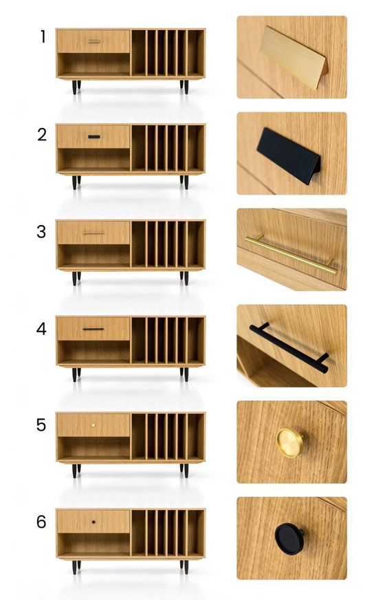 Image 1 of Tocadiscos y mueble de vinilo D-S12