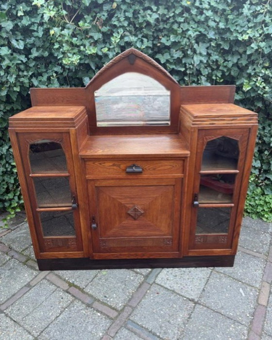 Image 1 of Antique Art Deco Amsterdam school dressior