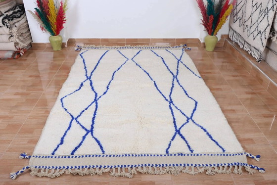 Handgefertigter marokkanischer Wollteppich, große Größe 250x150 cm, handgefertigt. – Teppiche & Läufer, Wool (photo 2 of 11)