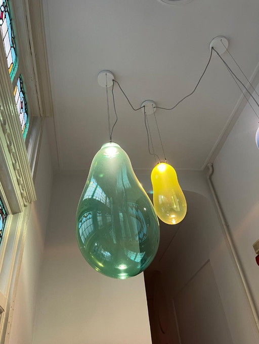 Alex de Witte - The Big Bubble medium colored glass green