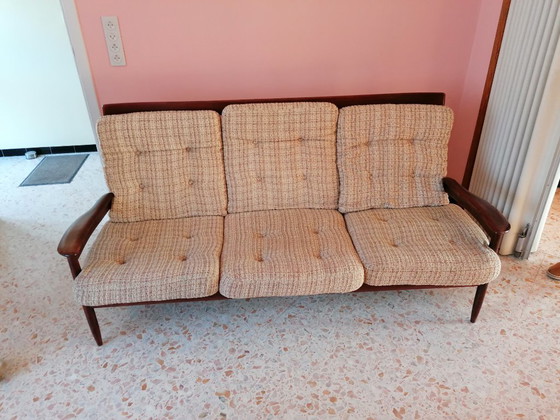 Image 1 of Scandinavian Living Room Set FD-118 – Grete Jalk for France & Søn (1960s)🔴 Description: Authentic Scandinavian living room set