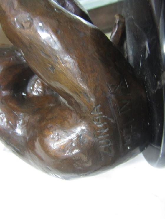 Image 1 of bronzen standbeeld van Francisco Zuniga