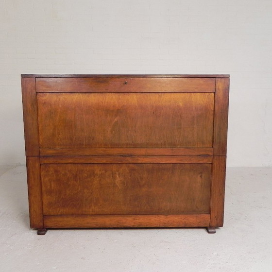 Kiefernholz-Schulplanschrank, Architektenschrank, Kartenschrank, 1930er Jahre – Aufbewahrungsschrank, Wood (photo 4 of 22)