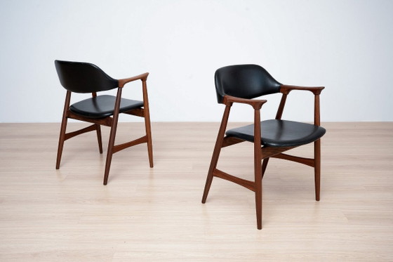 Eetkamerset uit het midden van de jaren 60, 6 Carlton fauteuils van Låte Møbelfabrikk en uitschuifbare tafel (photo 16 of 24)