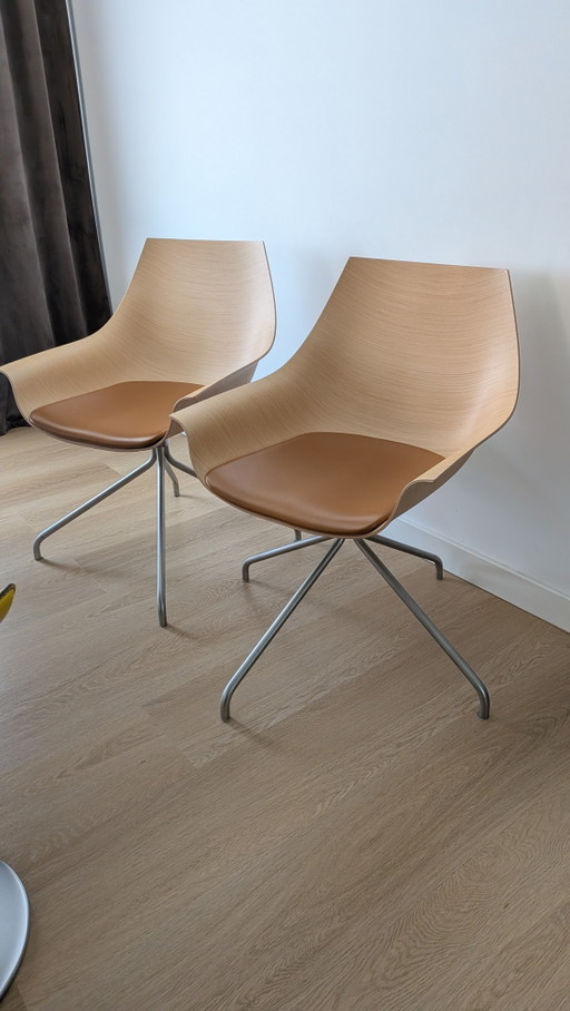La Palma Cox Swivel Chairs – Lapalma, draaistoelen, Leather, Metal