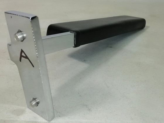 Image 1 of 1x Set di braccioli per poltrona in pelle GIRSBERGER 1600 LOUNGE CHAIR anni '60 pezzo di ricambio