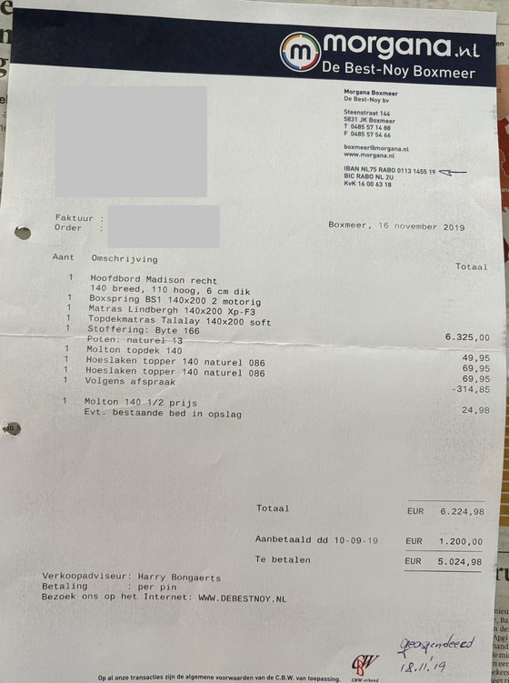 Image 1 of Base de colchón Morgana 140x200