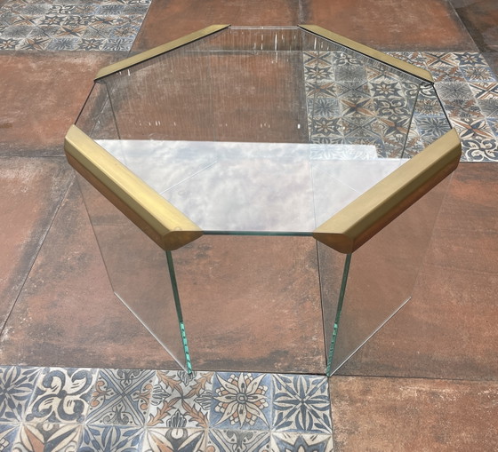 Gallotti & Radice glass coffee table side table – Metal (photo 9 of 10)