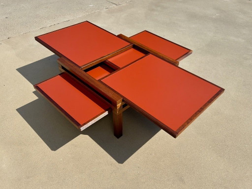 Bernard Vuarnesson modular Tetra coffee table – Bellato ca. 1980