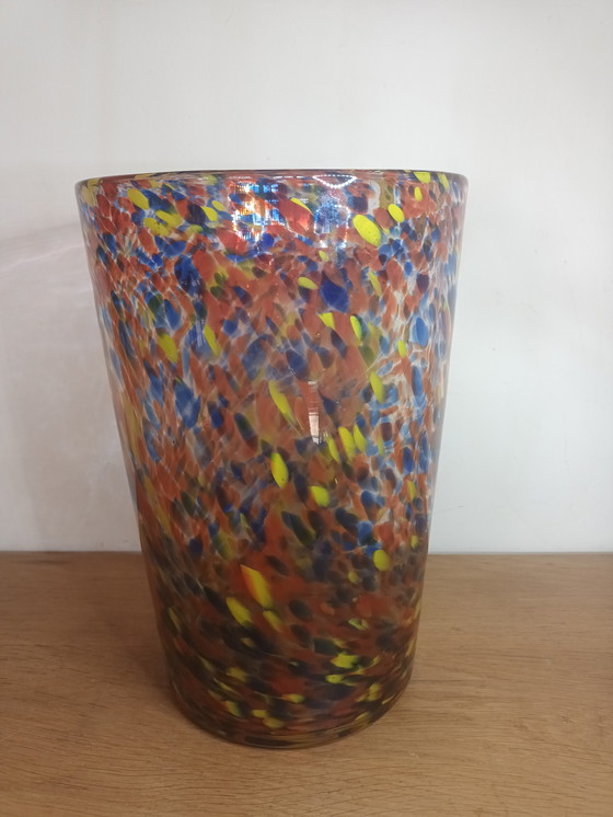 Image 1 of Large Murano "Millefiori" vase.