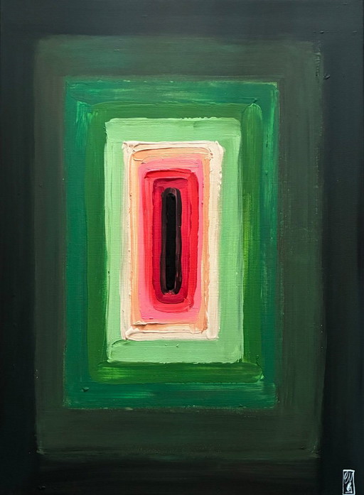 Pulsazione Cromatica I – schilderijen tekeningen, Canvas (photo 2 of 8)