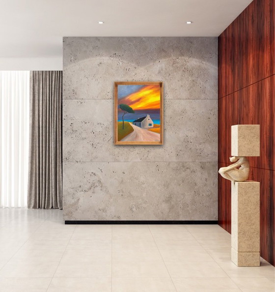 Image 1 of Öl auf Leinwandrahmen 61x46cm.