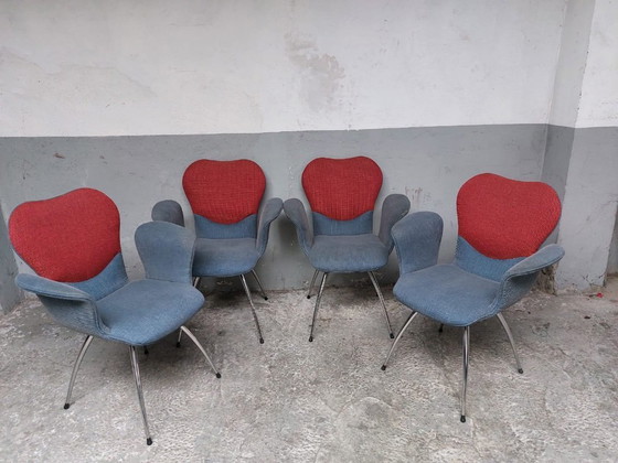 Image 1 of 4 x Leolux Dining Room Chairs