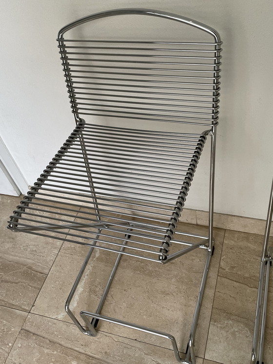 Image 1 of Juego de 2 taburetes de bar Till Behrens, años 80, posmodernos