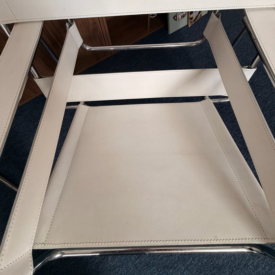 2x replica sedia Wassily Knoll (Vintage) - pelle bianca – Sedie e poltrone, Metallo (photo 8 of 9)