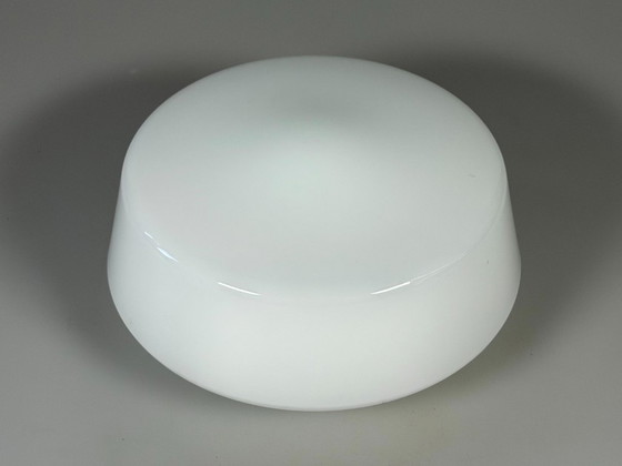Image 1 of 50er 60er Jahre Lampe Leuchte Plafoniere Milchglas Mid Century Glas Design RZB