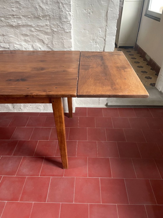oude Franse eettafel met aanzetblad, houten penverbindingen – Wood (photo 16 of 27)