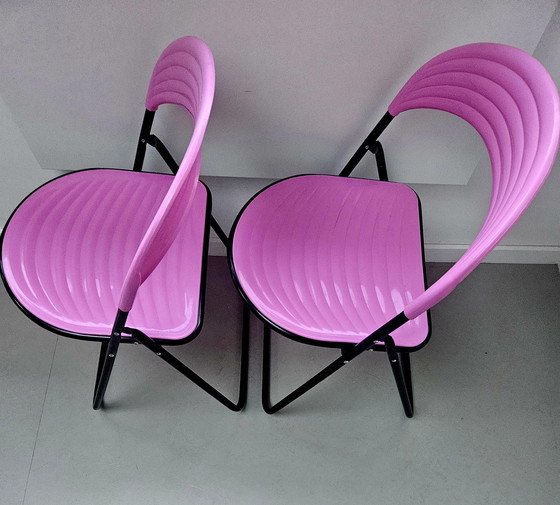 Image 1 of Postmodern Italian folding chairs Designer Studio GP