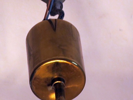 Image 1 of Kinkeldey Brass and Faceted Glass 3-Level Chandelier, 1960s