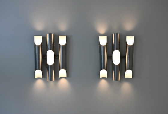 Image 1 of Pair of Fuga Wall Lamps by Maija Liisa Komulainen for Raak, 1970s