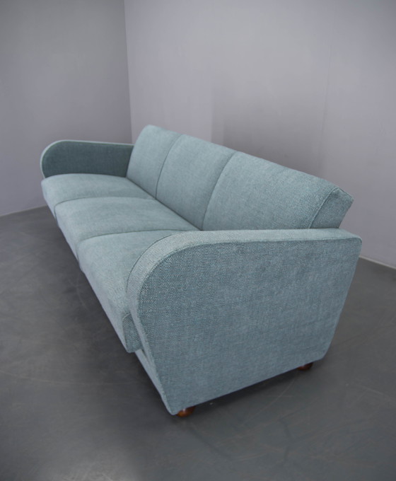Image 1 of Nieuw gestoffeerde Art Deco Sofa / Opklapbed van Halabala, jaren 1930