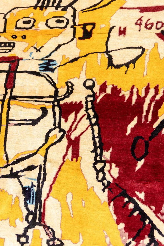 Image 1 of Handgeweven wandtapijt, geïnspireerd door Jean-Michel Basquiat. 2026