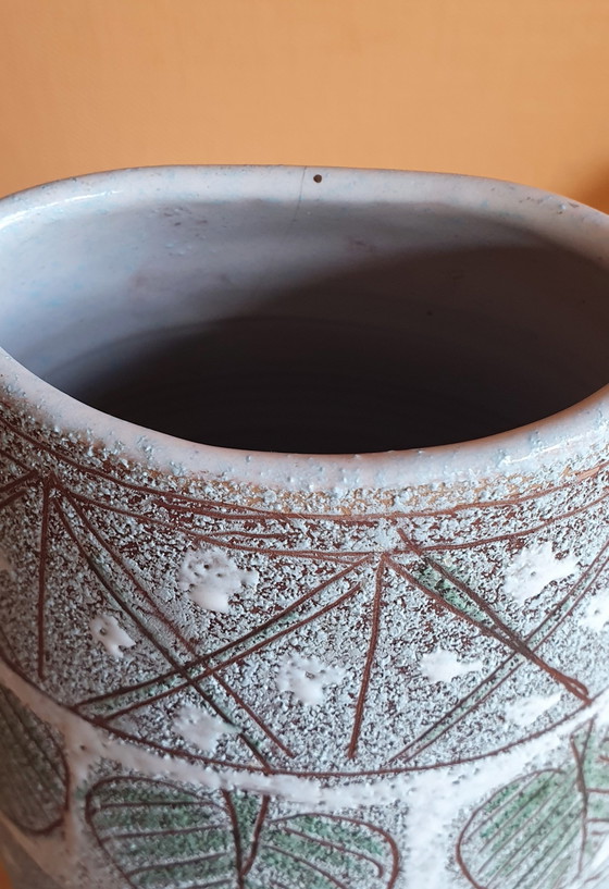 Attributed to Fratelli Fanciullacci – Large Mid-Century Sgraffito Vase (35.5 Cm) – Ceramic (photo 5 of 5)