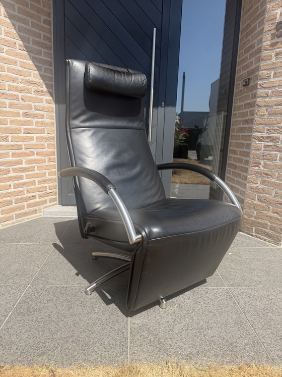 Prachtige Zwarte Jori Mensana Relax Incl Hoofdkussen Medi Mono-Move – Fauteuils, Leather, Metal (photo 7 of 13)