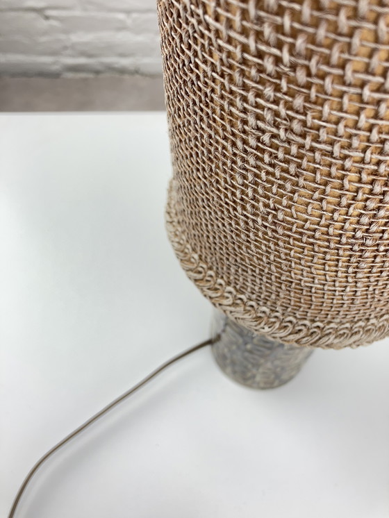 Image 1 of Lampe de table vintage en céramique, Olivier Petit, France 1960S