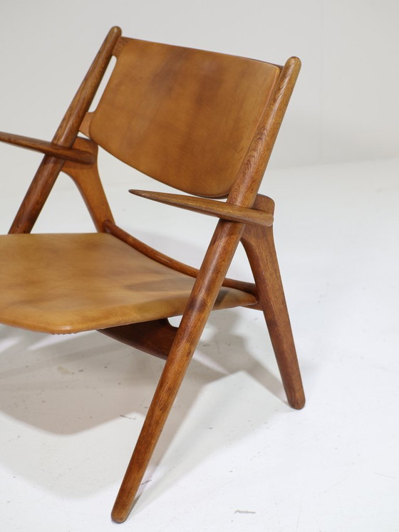 Image 1 of CH28 Sawbuck Sessel, Eiche, Hans J. Wegner, 1950er Jahre, Dänemark