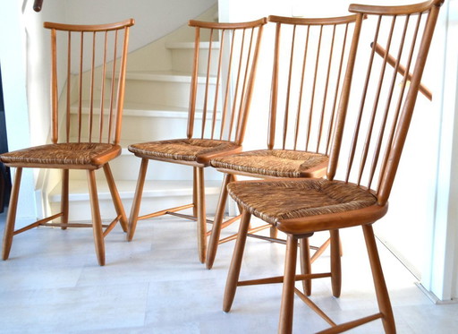 4 x vintage dining chair Arno Lambrecht