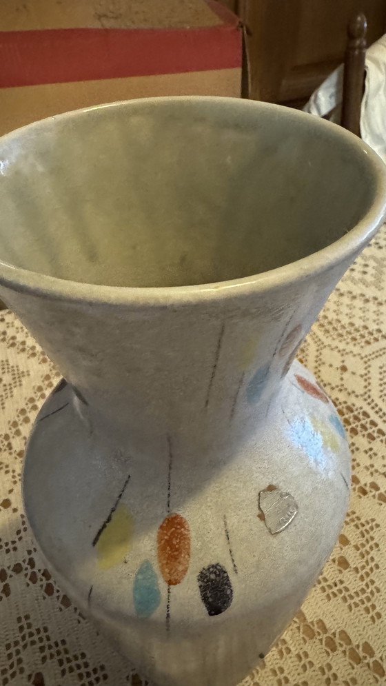 Image 1 of 2x Vintage Vaze West German Ceramic