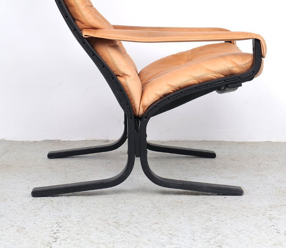 Image 1 of Ingmar Relling leather Siesta armchairs, 1970s