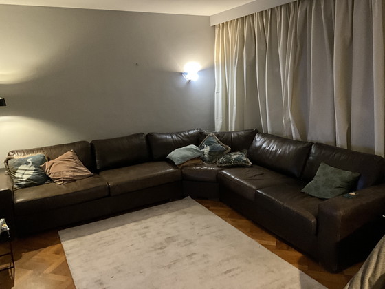 Image 1 of Grote Leren Hoekbank (goossens)