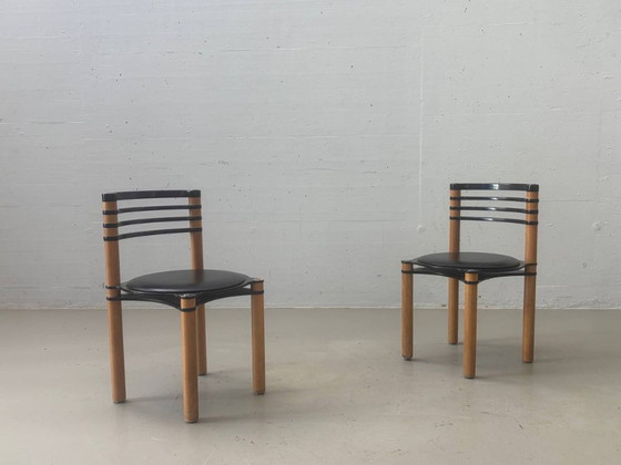 Chaise empilable Dietiker Modell 6800 par Kurt Thut, années 1980 – Fauteuils d'appoint, Wood (photo 16 of 17)