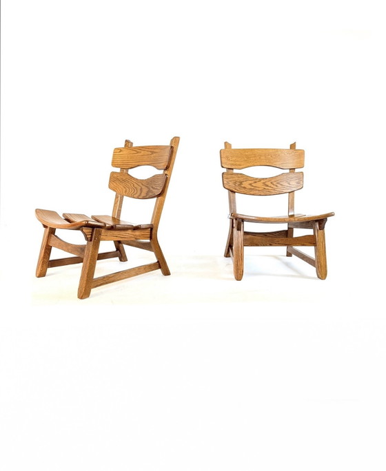 Image 1 of 2x Brutalistische fauteuil, AwA Almelo ‘60