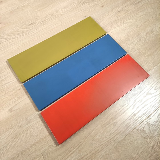 Image 1 of Mid century free standing rack with metal shelves by A. Dekker for Tomado