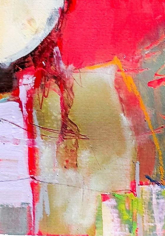 Image 1 of Technique mixte acrylique - LAVA - 50 x 50 cm