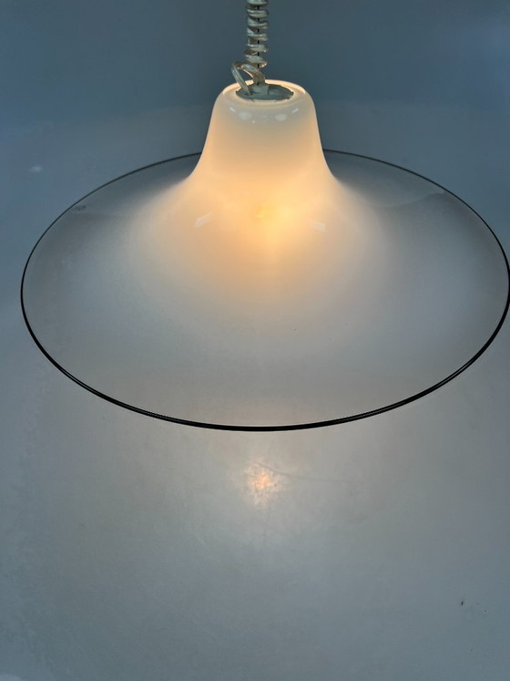 Image 1 of Vintage Murano Glass Pendant Lamp, Renato Toso for Leucos Italy, 1970s