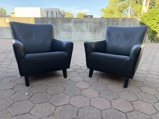 2x Artifort F330 Córdoba Gerard Van Den Bergh – Sillones, Leather, Wood, Modern (photo 8 of 14)