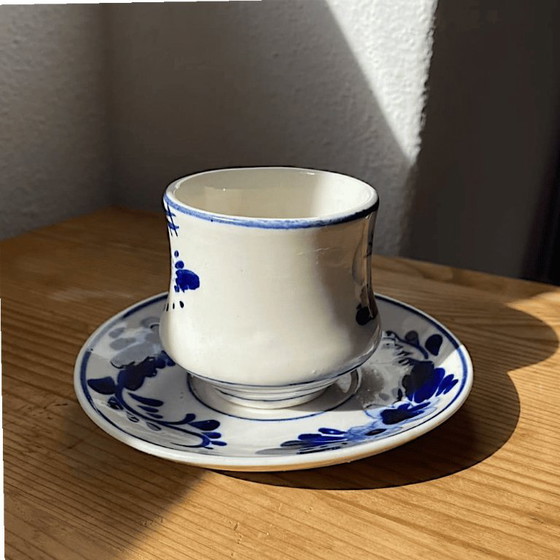 Tazzina e Piattino da Caffè Espresso con Mulino Blu di Delft Olandese Dipinti a Mano – Delft Blue (photo 8 of 9)