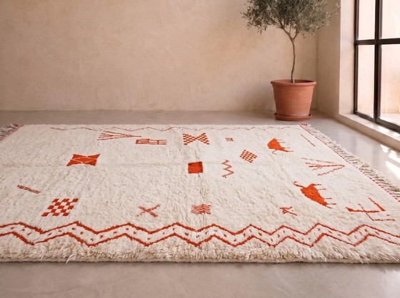 Handmade decorated wool rug 220/300cm – Rugs & carpets, Cotton (photo 2 of 9)