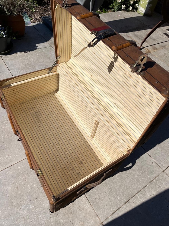 Image 1 of Baule da viaggio antico Zermatt Hotel Seiler