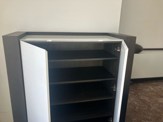 Image 1 of Bar Furniture Solid Wood with High Gloss Ivory White