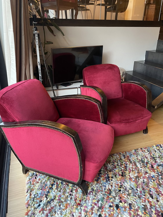 Image 1 of Paire fauteuil club