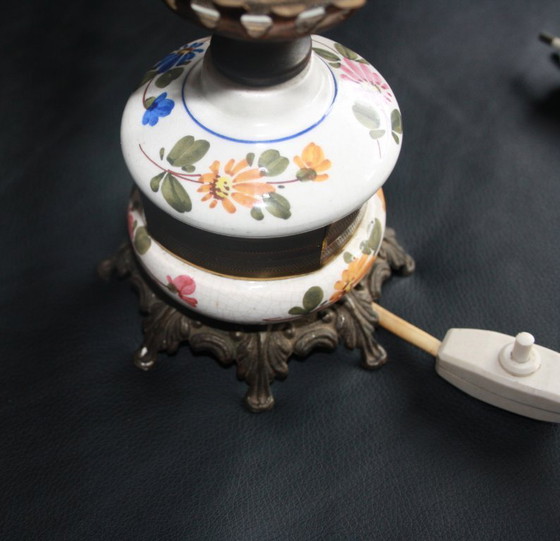 Image 1 of Lampada da tavolo vintage in stile antico – alta 30 cm – decorativa e funzionale